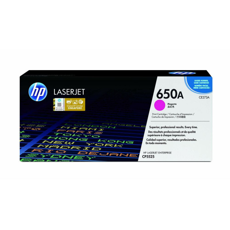 HP 650A toner LaserJet magenta authentique