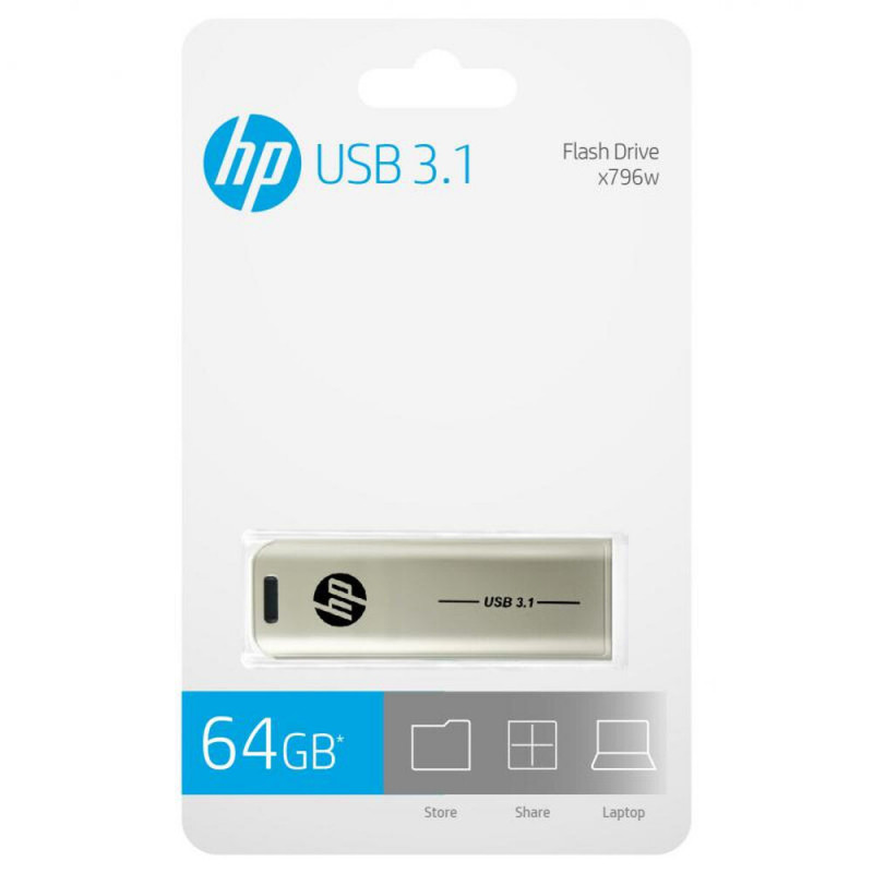 Image secondaire de HP x796w lecteur USB flash 64 Go USB Type-A 3.2 Gen 1 (3.1 Gen 1) Argent