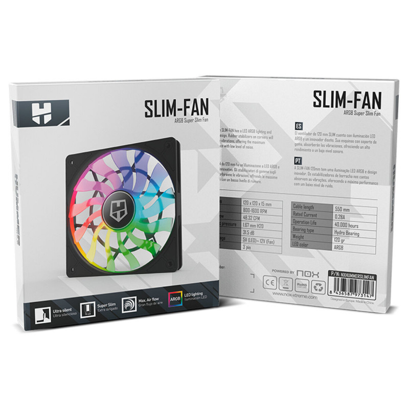 Image secondaire de Ventillateur de cabine Nox SLIM FAN