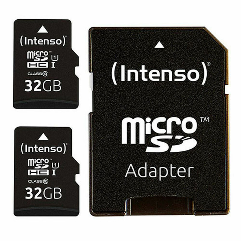 Carte Mémoire Micro SD avec Adaptateur Intenso 32 GB x 2