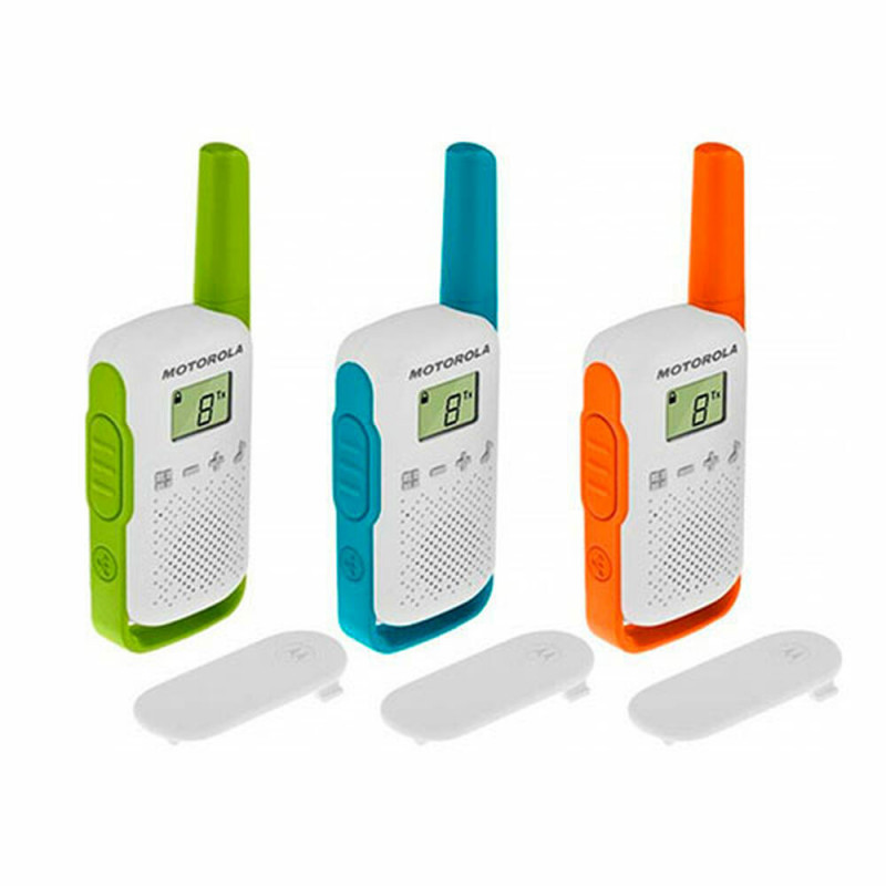 Motorola T42 radio bidirectionnelle 16 canaux Bleu, Vert, Orange, Blanc