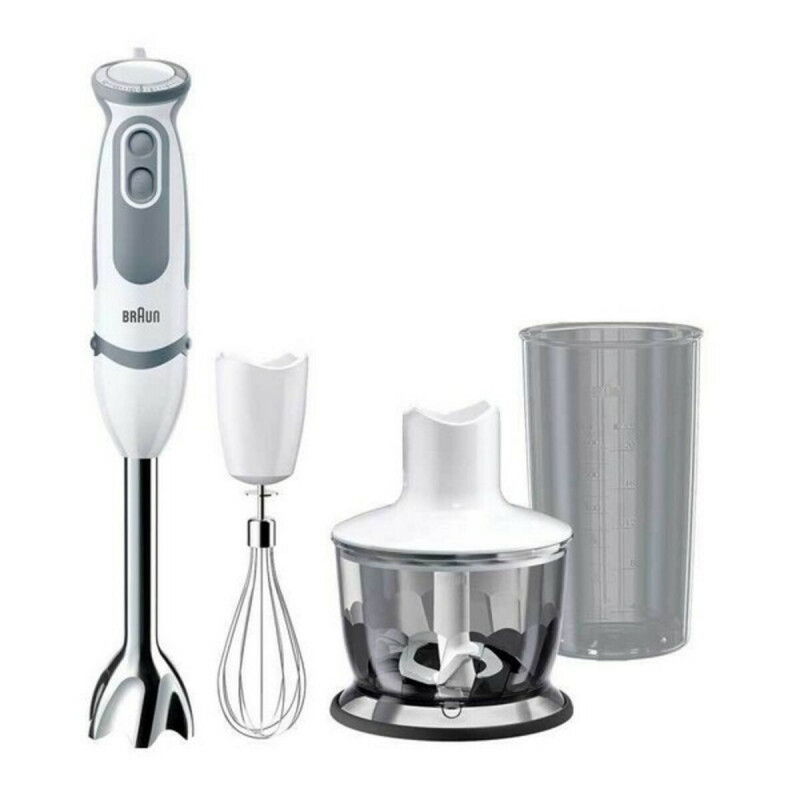 Braun MQ 5235 WH 0,5 L Mixeur de cuisine 1000 W Gris, Blanc