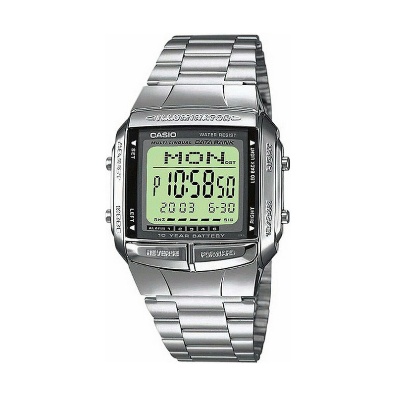 Montre Homme Casio DATABANK Argenté (Ø 38 mm)