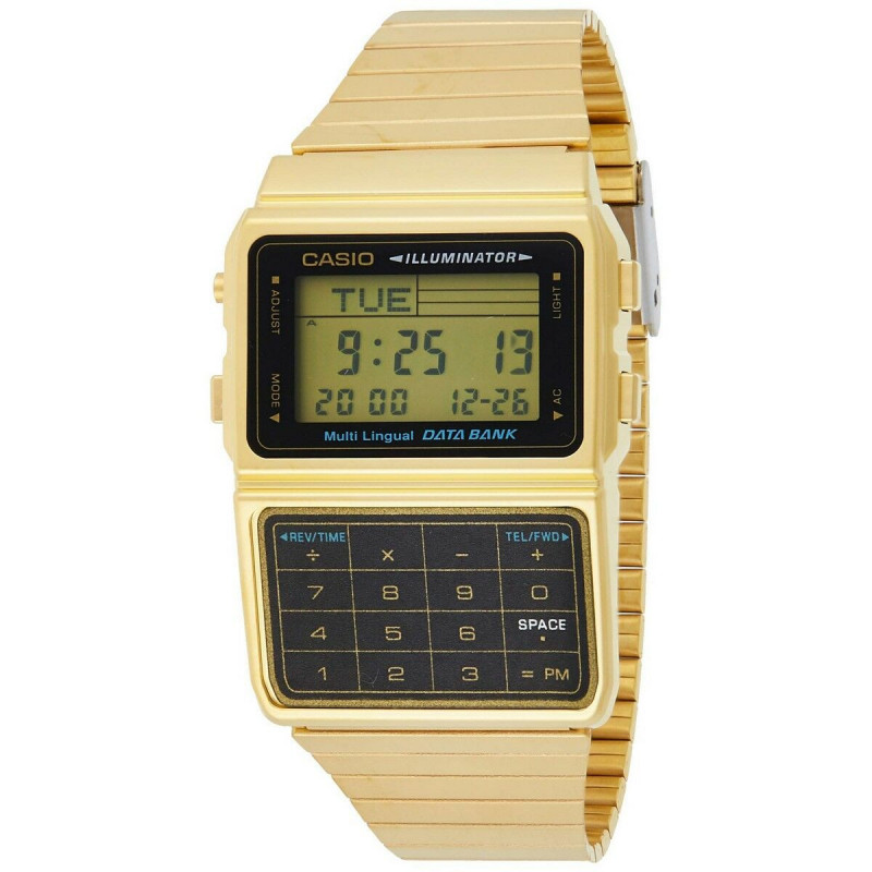 Montre Unisexe Casio DATABANK CALCULATOR GOLD