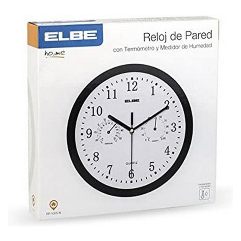 Image secondaire de Horloge Murale Elbe RP-1005-N Blanc/Noir