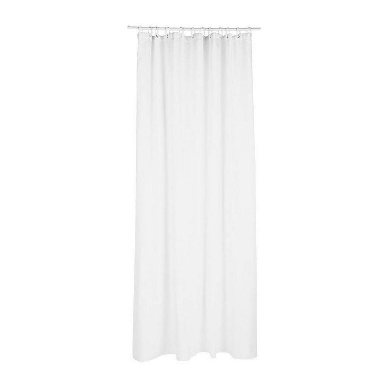 Rideau de Douche 5five Polyester Blanc (180 x 200 cm)