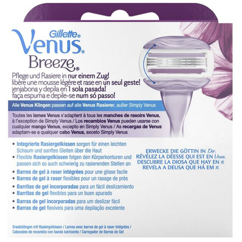 Image secondaire de Remplacement de Lame de Rasoir Gillette Venus Breeze 4 Unités