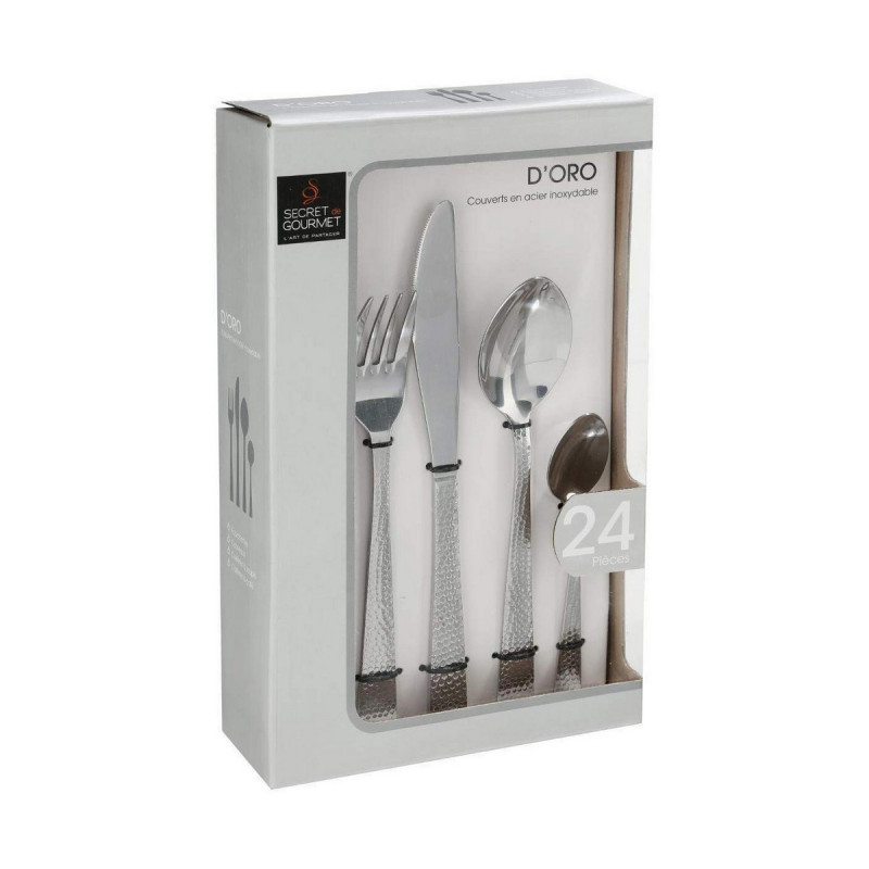 Image secondaire de Couverts Secret de Gourmet D'ORO INOX 24 Pièces