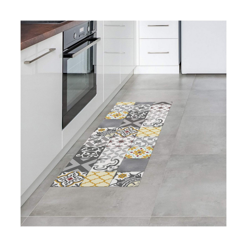 Image secondaire de Tapis en vinyle Stor Planet Croma Patch Gris 100 % PVC (50 x 140 cm)