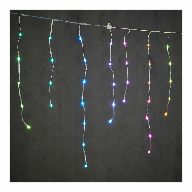 Barrière lumineuse LED Icicle Multicouleur (300 x 70 cm)