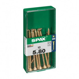 Boîte à vis SPAX Yellox Bois Tête plate 10 Pièces (5 x 80 mm) 14,99 €