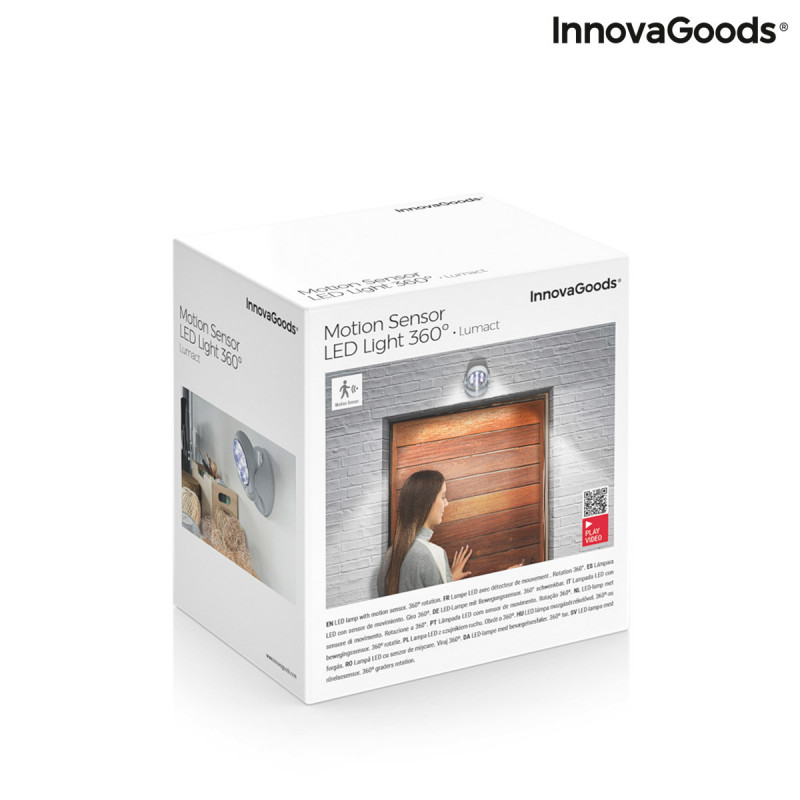 Image secondaire de Lampe LED avec Capteur de Mouvement Lumact 360º InnovaGoods