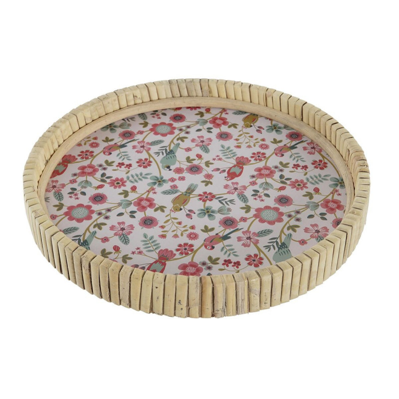 Image secondaire de Plateau apéritif DKD Home Decor 26 x 26 x 14,5 cm Naturel Métal Bois MDF Shabby Chic