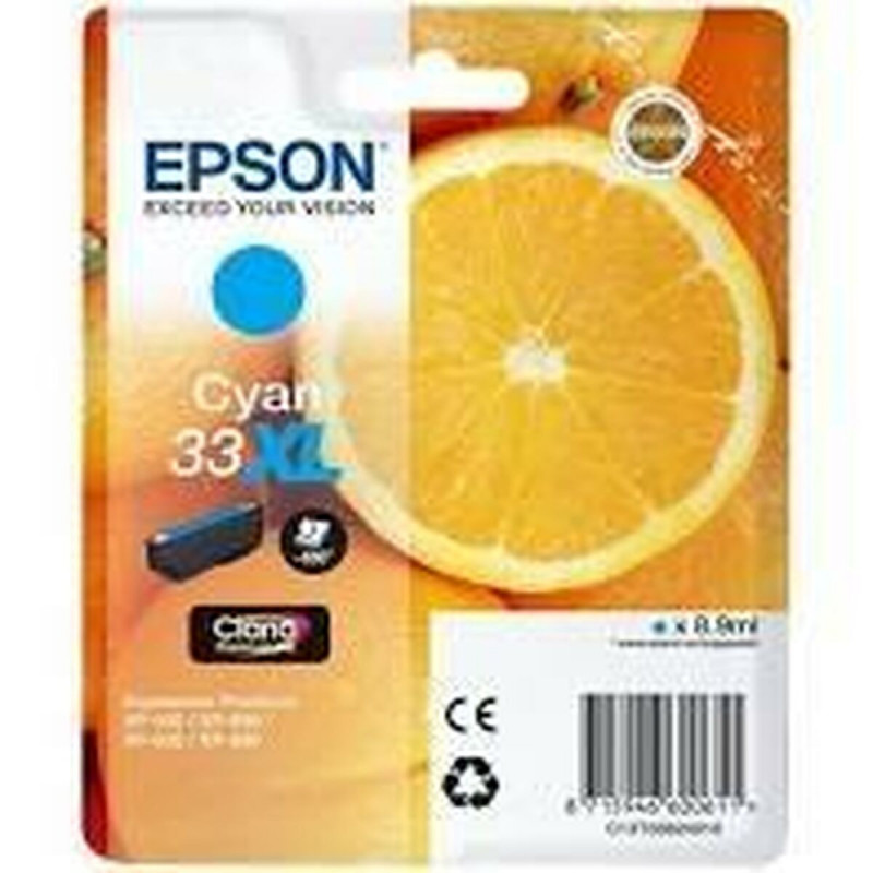 Epson Oranges C13T33624010 cartouche d'encre 1 pièce(s) Original Cyan