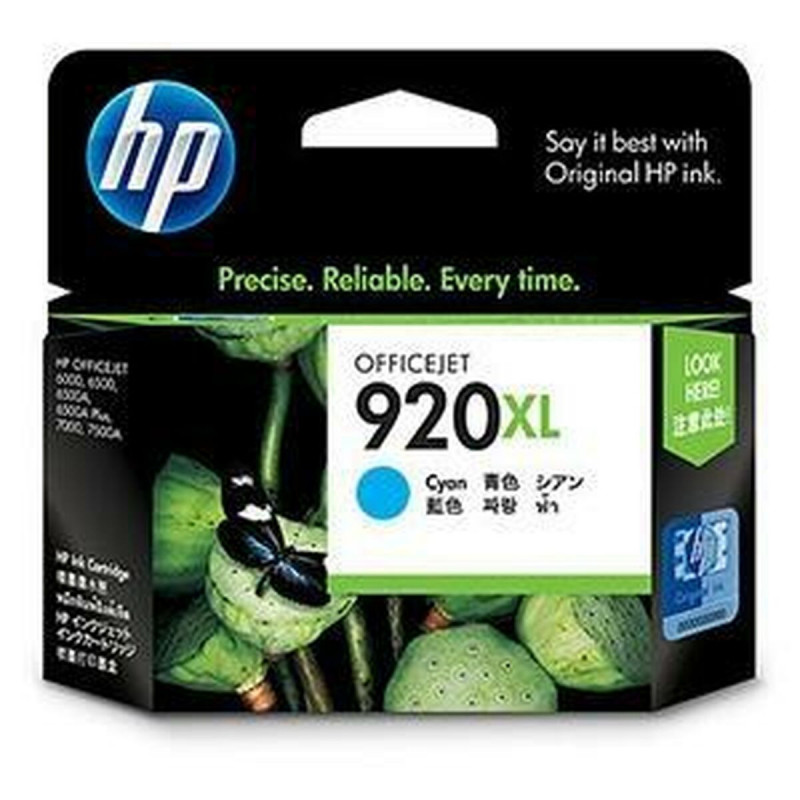 HP 920XL cartouche d'encre cyan grande capacité authentique