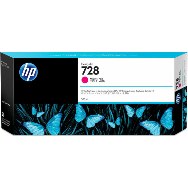 HP 728 DesignJet cartouche d'encre magenta, 300 ml