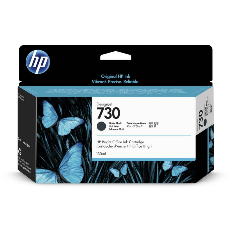 HP Cartouche d'encre 730 DesignJet noir mat, 130 ml