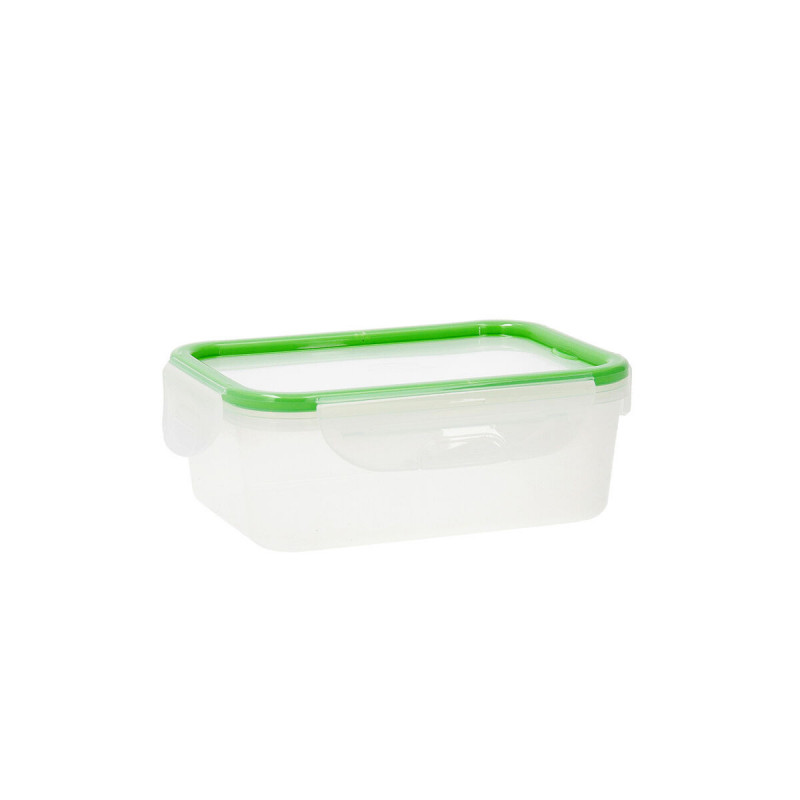 Boîte à lunch Quid Greenery 1 L Transparent Plastique 13 x 18 x 6,8 cm - 1 L (4 Unités) (Pack 4x)