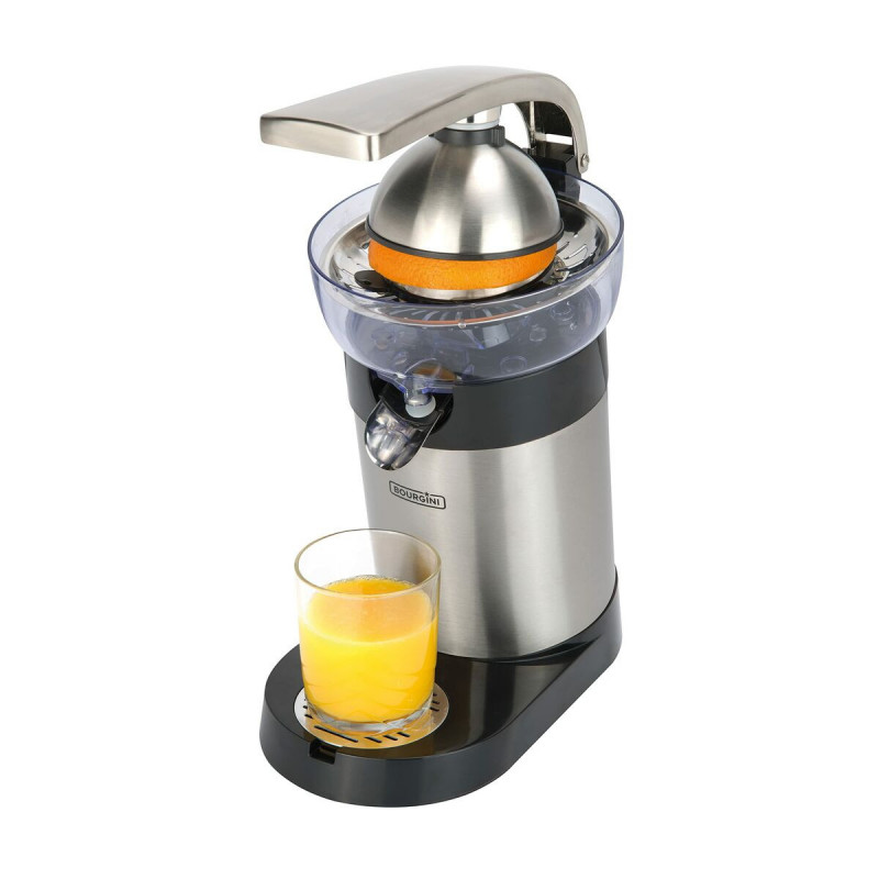 Bourgini Grand Citrus Juicer Deluxe 130 W Noir, Acier inoxydable