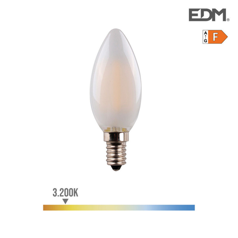 Ampoule LED Bougie EDM F 4,5 W E14 470 lm 3,5 x 9,8 cm (3200 K)