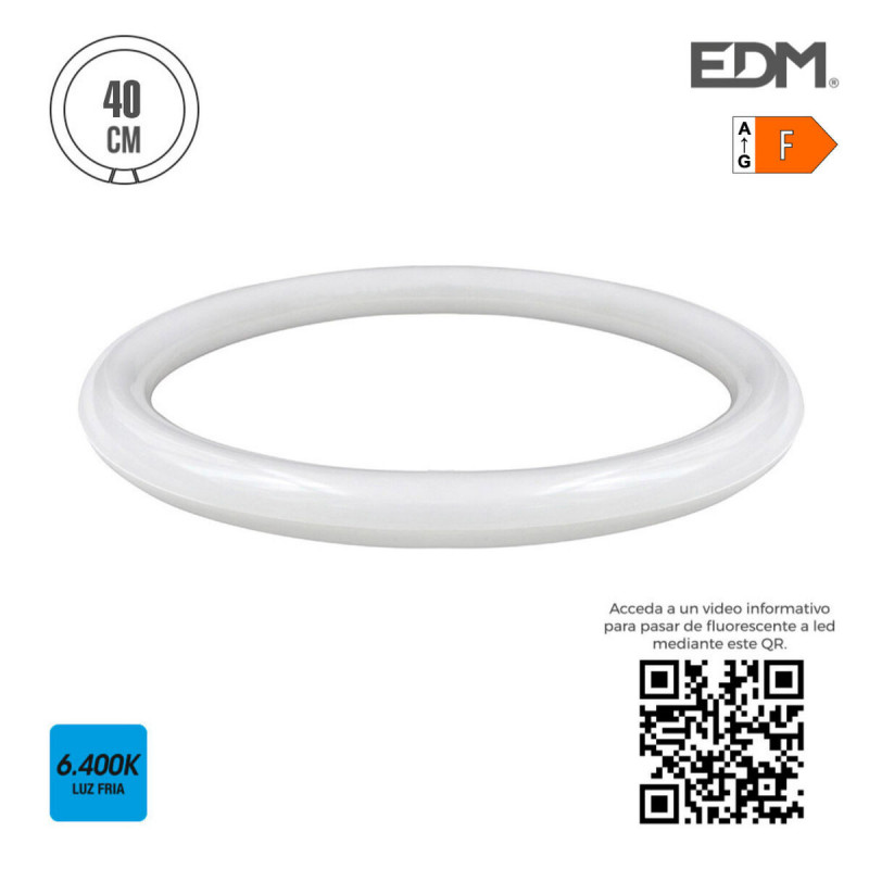 Tube LED EDM Circulaire G10Q F 32 W 3400 Lm Ø 40 cm (6400 K)