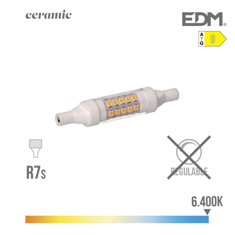 Lampe LED EDM D 5,5 W R7s 600 lm (6400K)