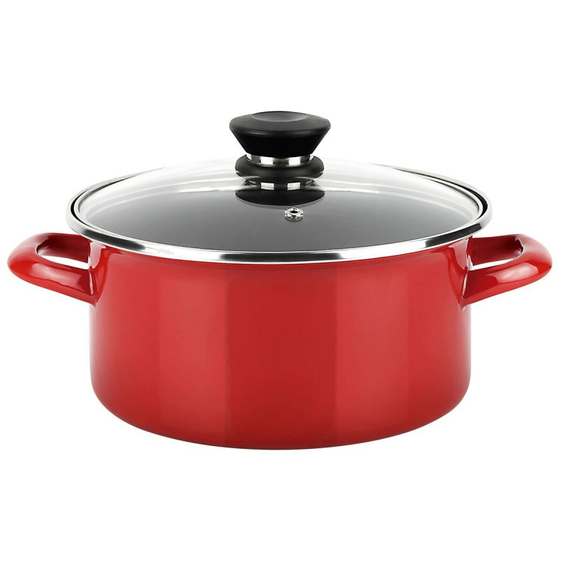 Casserole FAGOR Optimax Rouge Acier émaillé (Ø 18 x 10 cm)