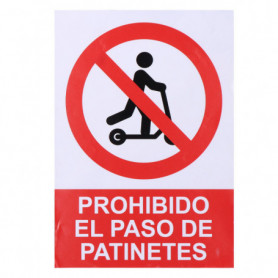 Panneau Normaluz Prohibido acceder con patinete Autocollants (21 x 30 cm) 29,99 €