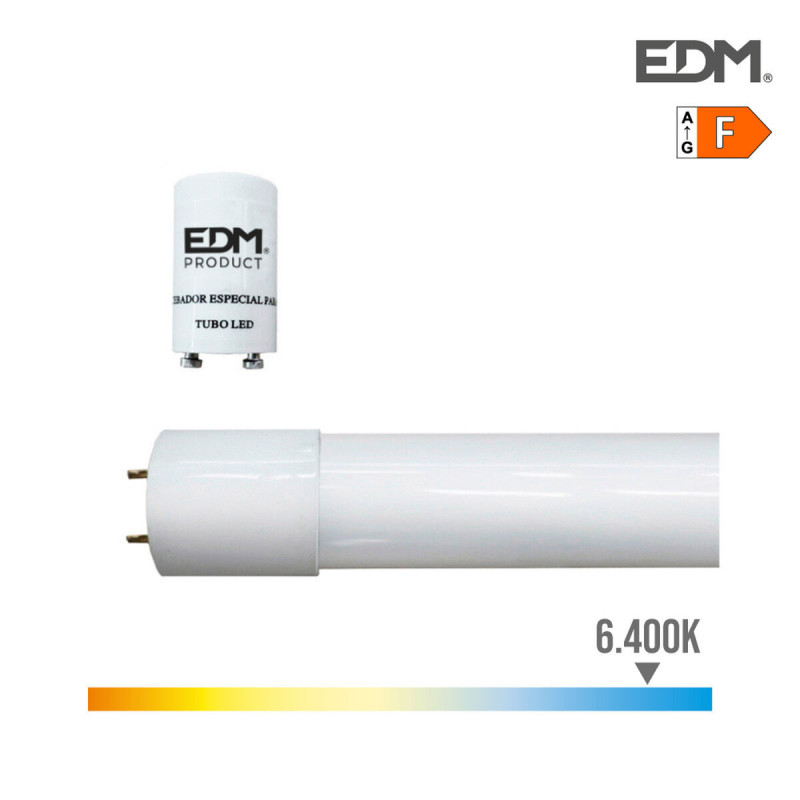 Tube LED EDM F 22 W T8 2420 Lm Ø 2,6 x 150 cm (6500 K)