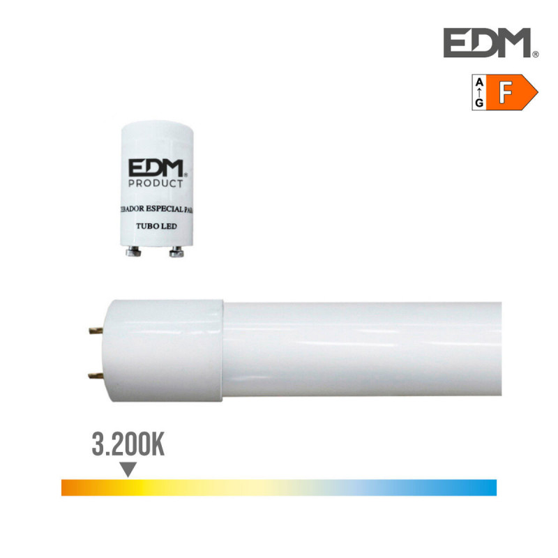 Tube LED EDM 9 W T8 F 800 lm (3200 K)