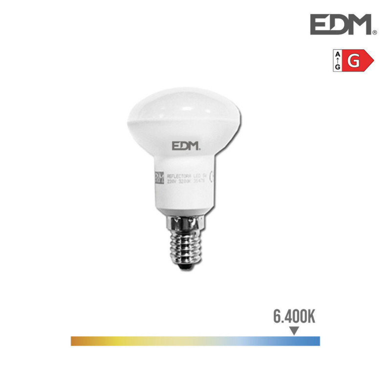 Lampe LED EDM Réflecteur G 5 W E14 350 lm Ø 4,5 x 8 cm (6400 K)