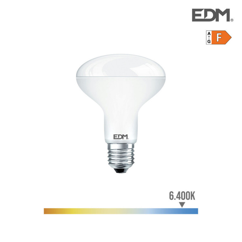 Lampe LED EDM Réflecteur F 12 W E27 1055 lm Ø 9 x 12 cm (6400 K)