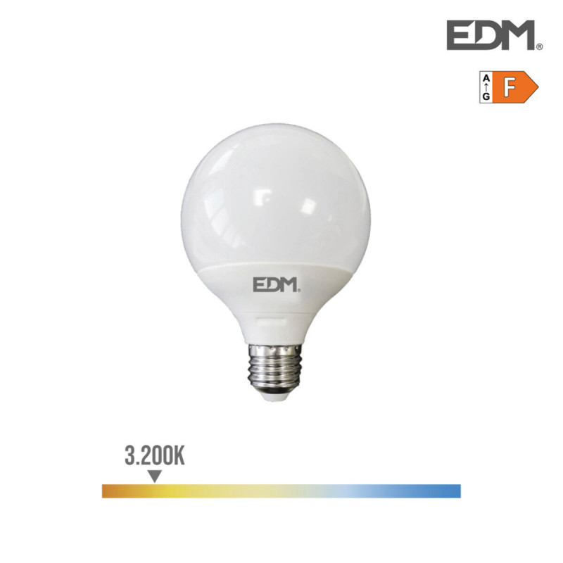 Lampe LED EDM F 10 W E27 810 Lm 12 x 9,5 cm (3200 K)