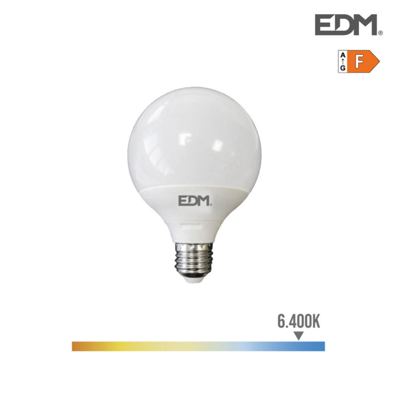 Lampe LED EDM F 15 W E27 1521 Lm Ø 12,5 x 14 cm (6400 K)