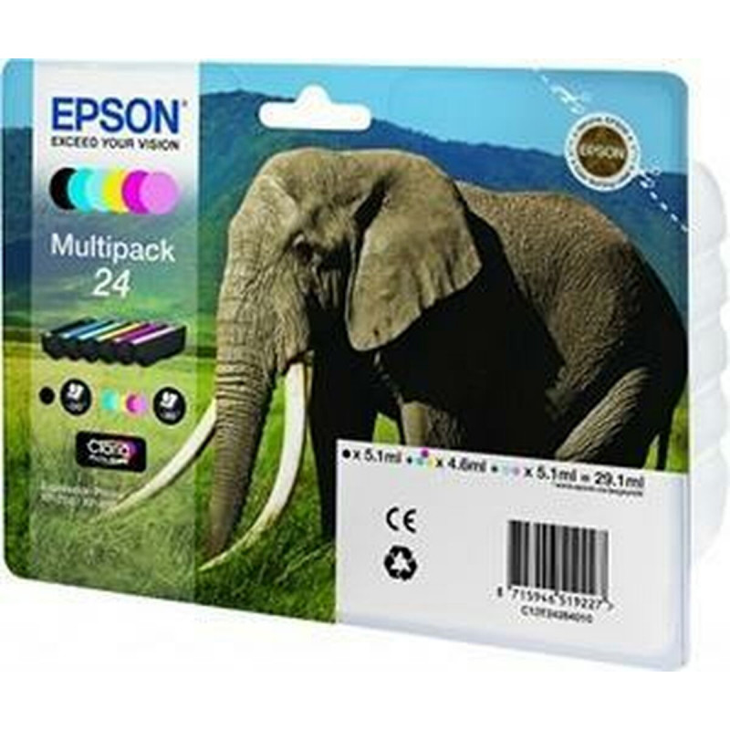 Epson Elephant Multipack 6-colours 24 Claria Photo HD Ink