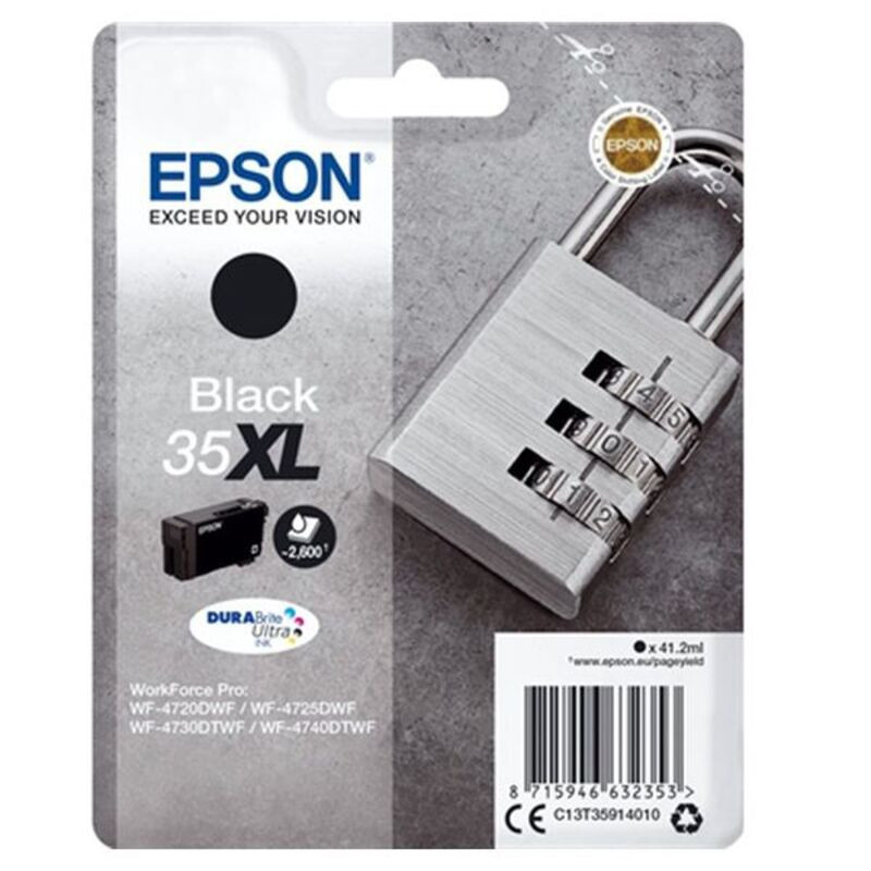 Epson Padlock Singlepack Black 35XL DURABrite Ultra Ink