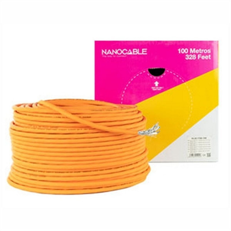 NanoCâble 10.20.1700-100 câble de réseau Orange 100 m Cat7 SF/UTP (S-FTP)