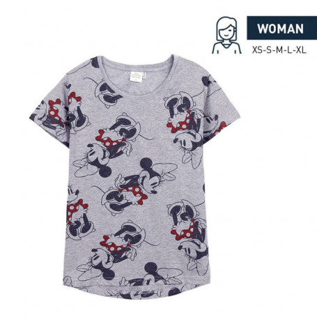 T-shirt à manches courtes femme Minnie Mouse Gris 22,99 €