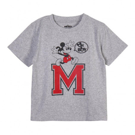T shirt à manches courtes Mickey Mouse Gris 19,99 €