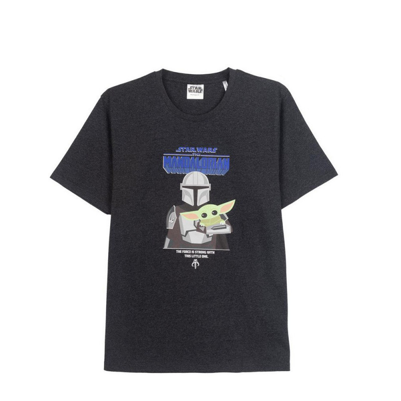 T-Shirt à manches courtes homme The Mandalorian Noir Adultes