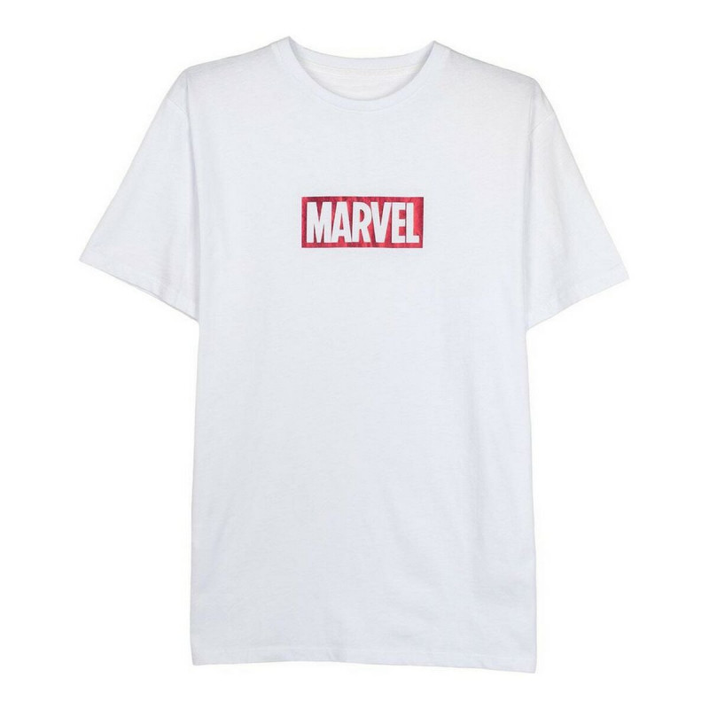 T-Shirt à manches courtes homme Marvel Blanc Adultes