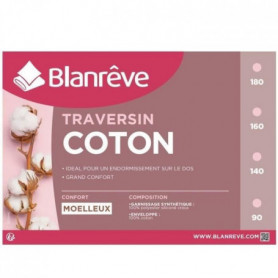 BLANREVE Traversin en coton - 160 cm - Blanc 69,99 €