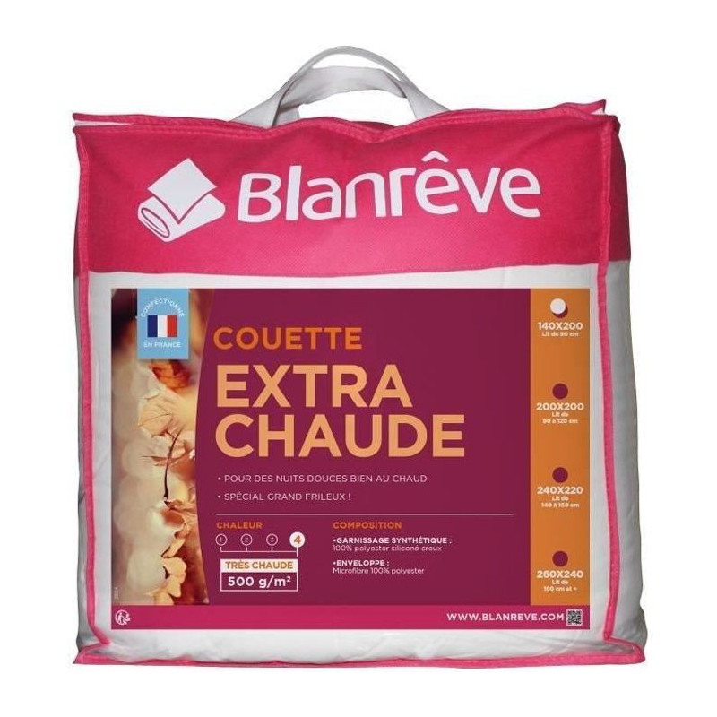 Remplissage de couette Blanreve 500 g/m² Blanc 140 x 200 cm