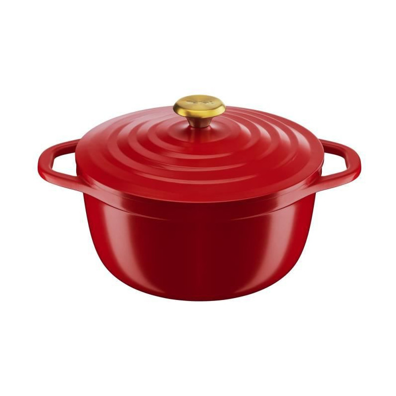 Tefal Air E2544604 casserole à sauce 4,7 L Rond Rouge