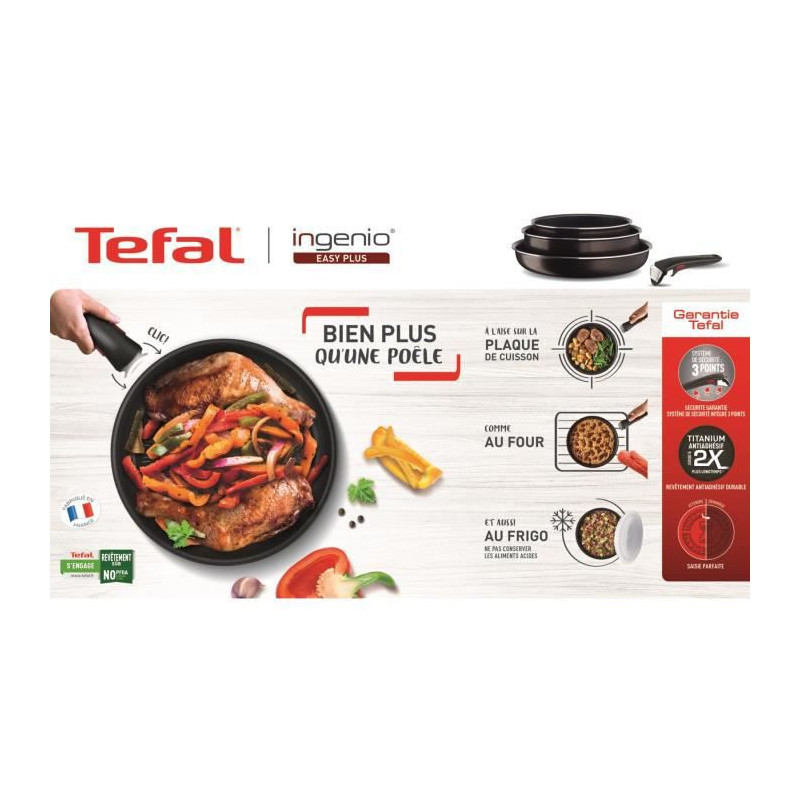 Image secondaire de Wok Tefal Noir Aluminium