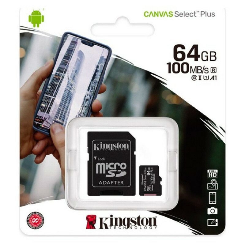 Image secondaire de Kingston Technology Carte micSDXC Canvas Select Plus 100R A1 C10 de 128 Go + ADP