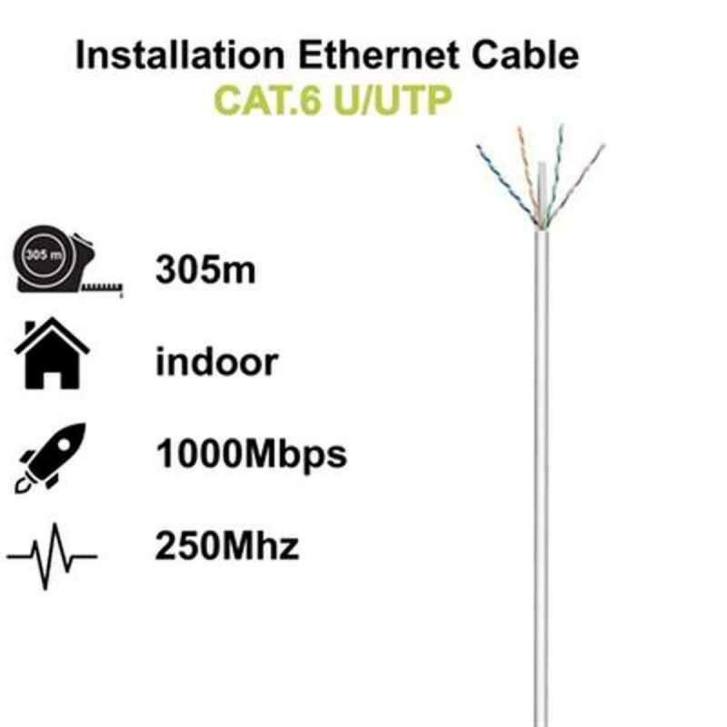 Ewent IM1216 câble de réseau Gris 305 m Cat6 U/UTP (UTP)