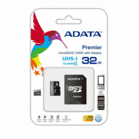 Carte Mémoire Micro SD avec Adaptateur Adata CLASS10 32 GB 14,99 €