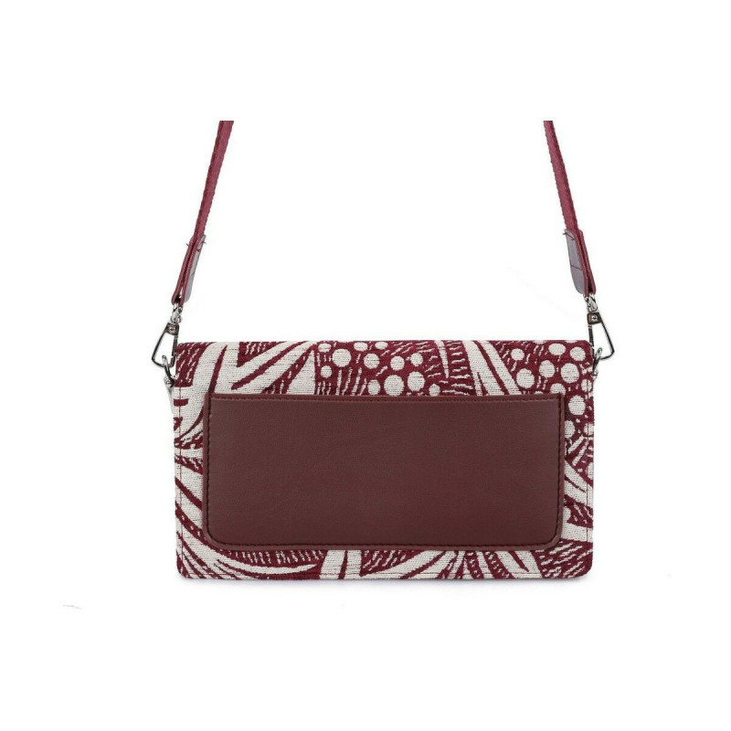 Sac-à-Main Femme Laura Ashley CRESTON-FLOWER-CLARET-RED Gris 24 x 13 x 3 cm