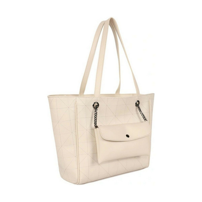 Sac-à-Main Femme Laura Ashley RELIEF-QUILTED-CREAM Crème 30 x 30 x 10 cm